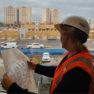 a project manager on a construction site